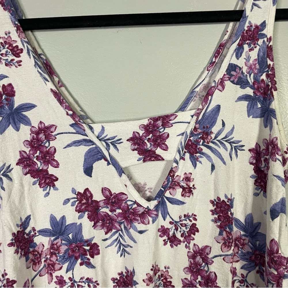 American Eagle Outfitters Soft & Sexy Crepe Floral Flowy Sleeveless Blouse Small - Picture 7 of 7